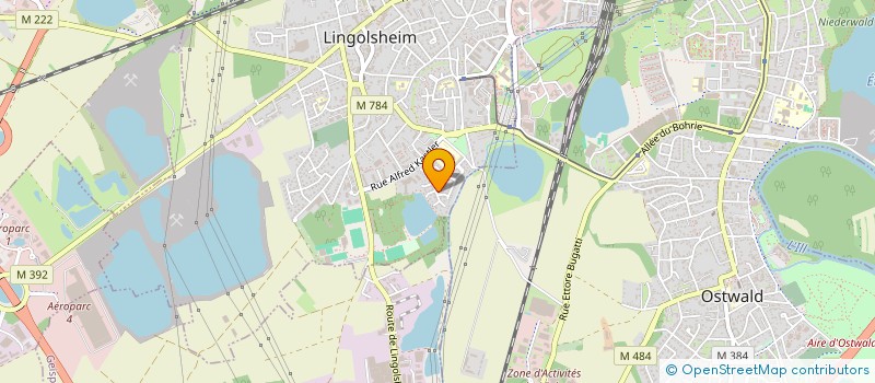 localisation de l'entreprise SCI GLAUSINGER  LINGOLSHEIM