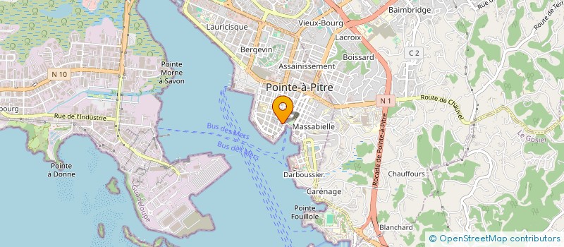 localisation de l'entreprise SCI GLAWDIS à POINTE-A-PITRE