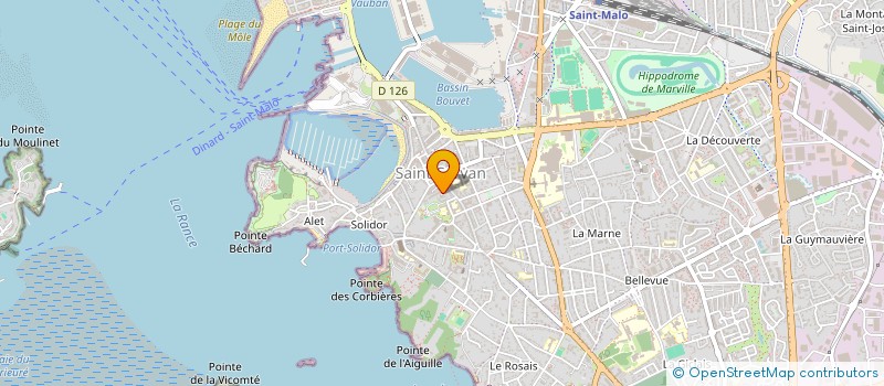localisation de l'entreprise SCI GLAZAD  SAINT-MALO