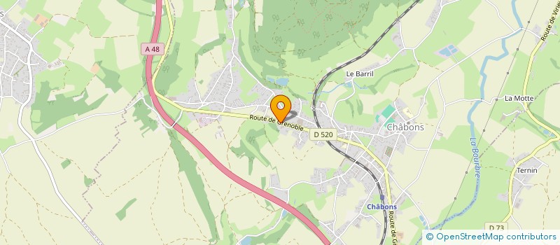 localisation de l'entreprise SCI GLB  CHABONS