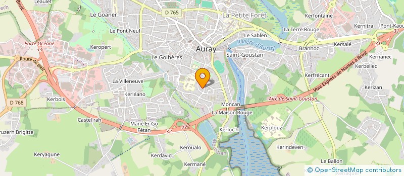 localisation de l'entreprise SCI GLB à AURAY