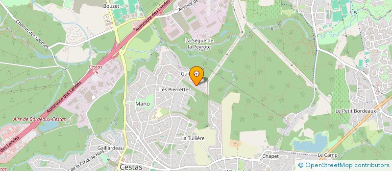 localisation de l'entreprise SCI GLB  CESTAS