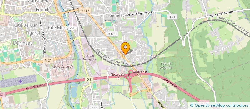 localisation de l'entreprise SCI GLB  SEMEAC