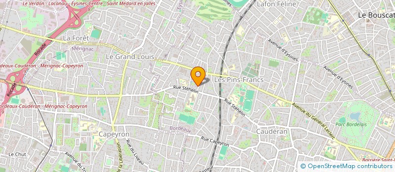 localisation de l'entreprise SCI GLBCC  BORDEAUX