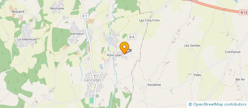 localisation de l'entreprise SCI GLBLV  CHATELAUDREN-PLOUAGAT