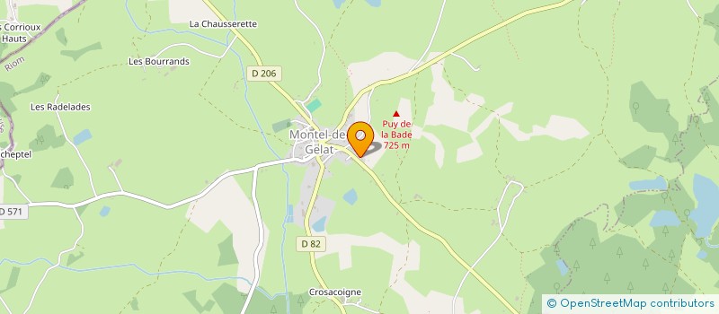 localisation de l'entreprise SCI GLC  MONTEL-DE-GELAT