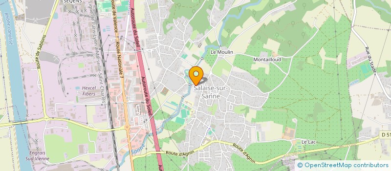 localisation de l'entreprise SCI GLC  SALAISE-SUR-SANNE