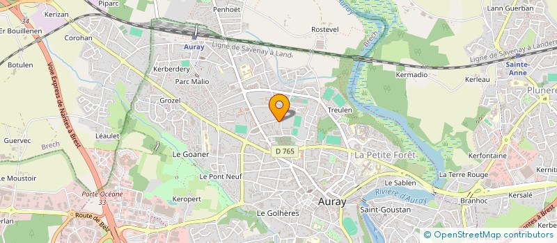 localisation de l'entreprise SCI GLC LES GOELANDS à AURAY