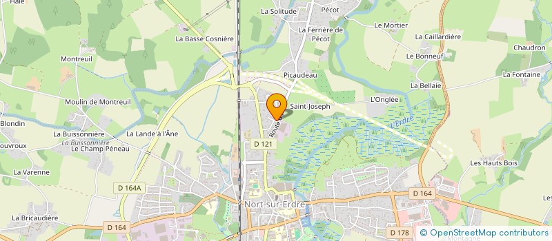 localisation de l'entreprise SCI GLDX  NORT-SUR-ERDRE