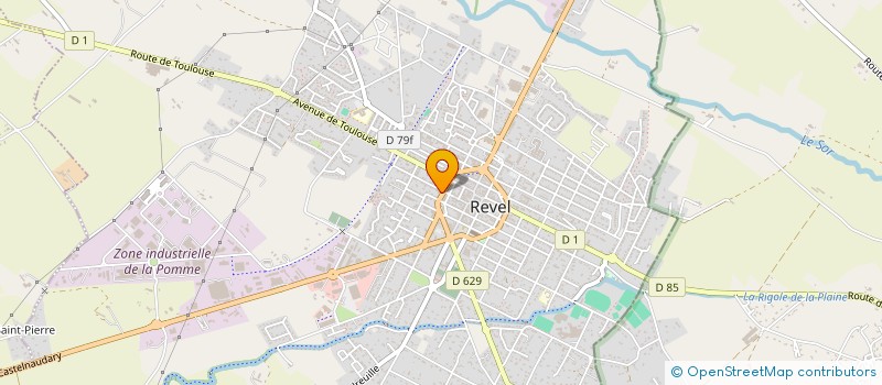 localisation de l'entreprise SCI GLED  REVEL