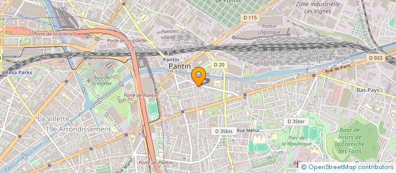 localisation de l'entreprise SCI GLEESON KETTOU à PANTIN