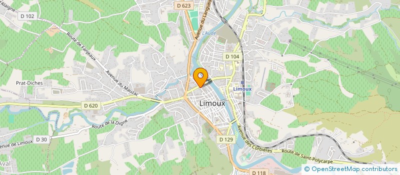 localisation de l'entreprise SCI GLEIZES  LIMOUX