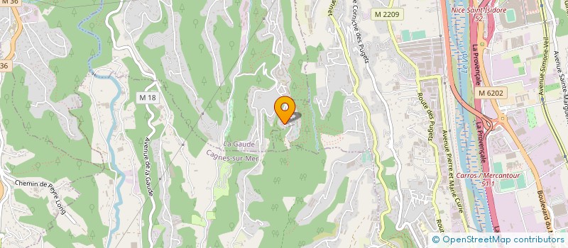 localisation de l'entreprise SCI GLEM 18  LA GAUDE