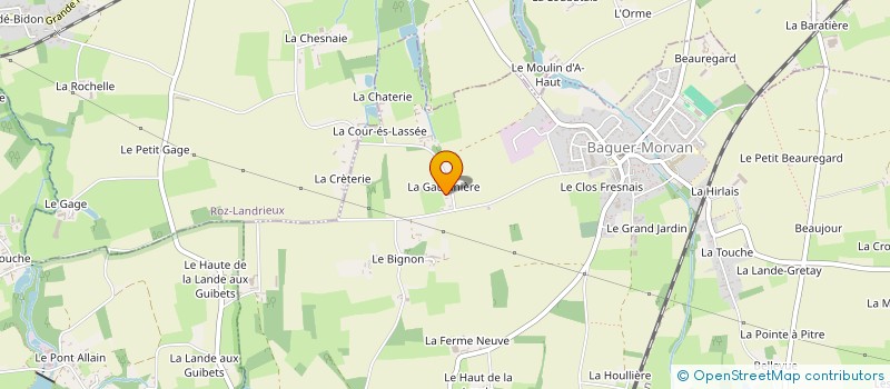 localisation de l'entreprise SCI GLEMOT  BAGUER-MORVAN