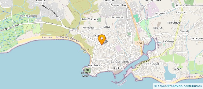 localisation de l'entreprise SCI GLENANS  GUILVINEC