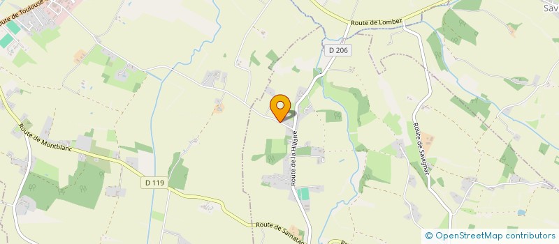 localisation de l'entreprise SCI GLG 40  SAVIGNAC-MONA