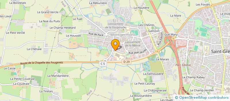 localisation de l'entreprise SCI GLG  MONTGERMONT