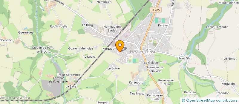 localisation de l'entreprise SCI GLG  PLEYBER-CHRIST