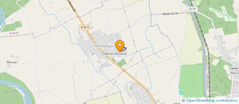 localisation de l'entreprise SCI GLG  MONBEQUI