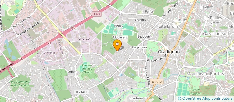 localisation de l'entreprise SCI GLGD  GRADIGNAN