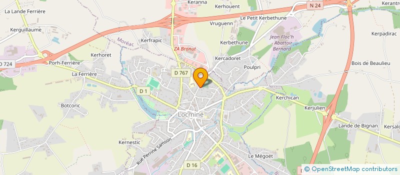 localisation de l'entreprise SCI GLH  LA TRINITE-SUR-MER