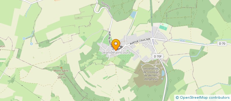 localisation de l'entreprise SCI GLI  JEANDELAINCOURT