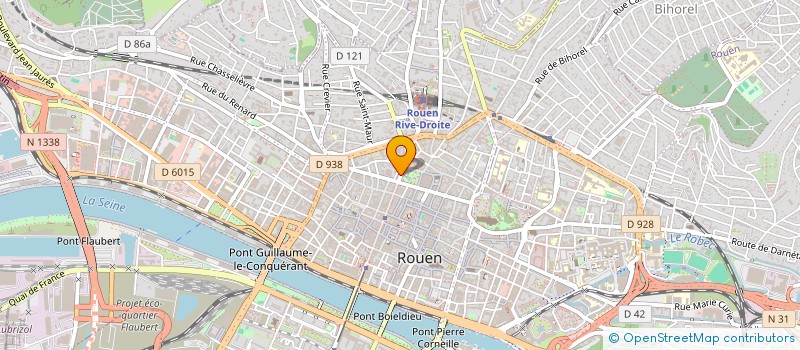 localisation de l'entreprise SCI GLI à ROUEN