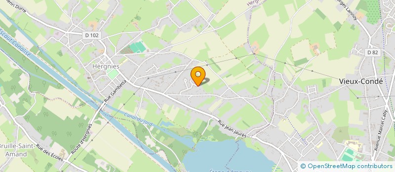 localisation de l'entreprise SCI GLINEUR  HERGNIES