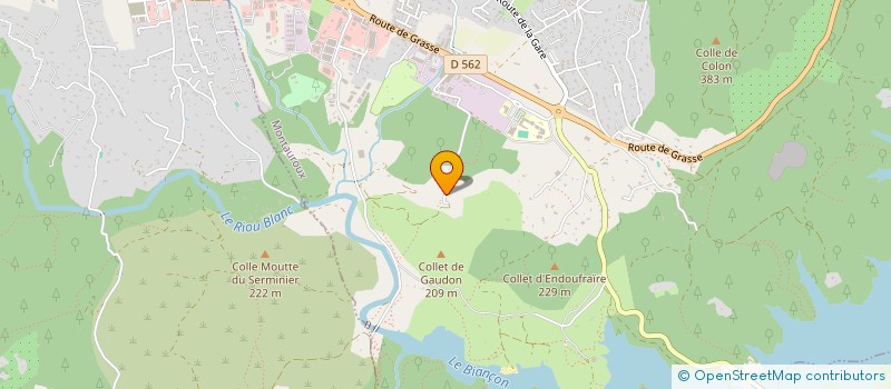 localisation de l'entreprise SCI GLJ  MONTAUROUX