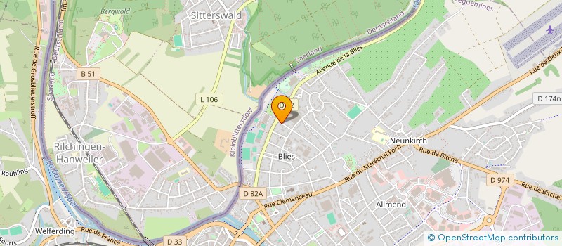 localisation de l'entreprise SCI GLM à SARREGUEMINES