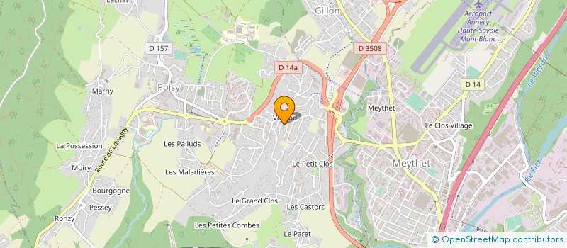 localisation de l'entreprise SCI GLM AVENIR  POISY