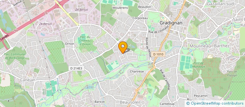 localisation de l'entreprise SCI GLMP  GRADIGNAN