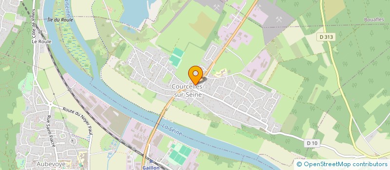 localisation de l'entreprise SCI GLNJ  COURCELLES-SUR-SEINE