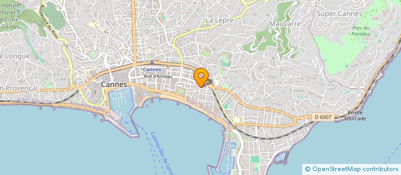localisation de l'entreprise SCI GLOBAL EGI à CANNES