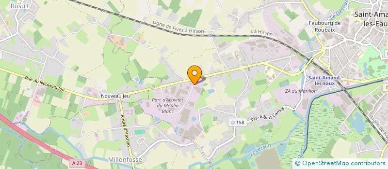 localisation de l'entreprise SCI GLOBE AFFAIRES  SAINT-AMAND-LES-EAUX