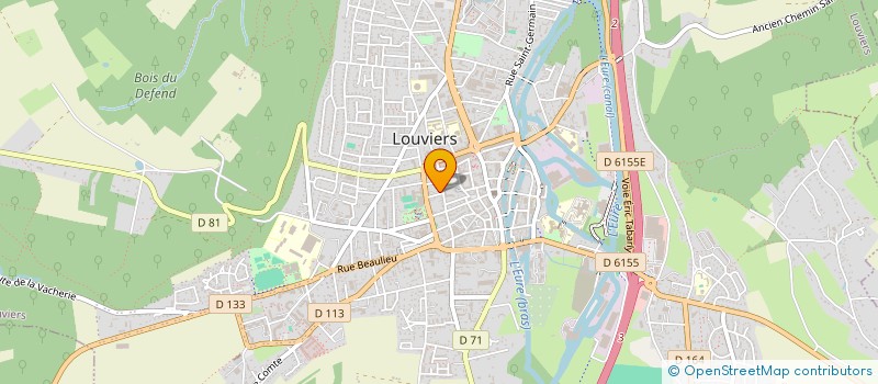localisation de l'entreprise SCI GLOBE TROTTER à LOUVIERS