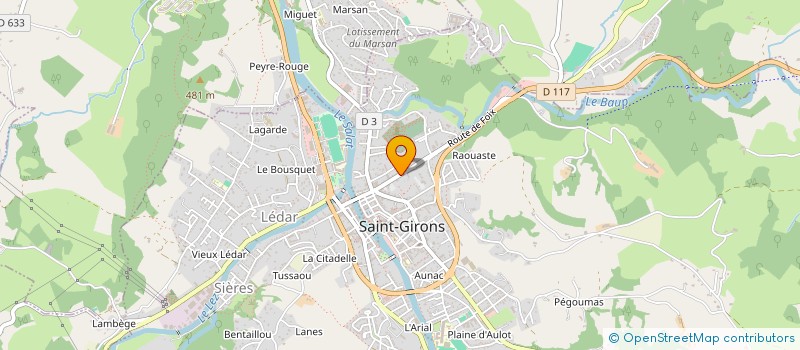 localisation de l'entreprise SCI GLOBE-TROTTERS à SAINT-GIRONS