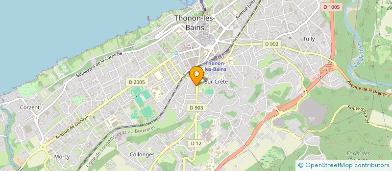 localisation de l'entreprise SCI GLOBUS à THONON-LES-BAINS