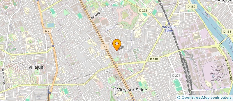 localisation de l'entreprise SCI GLORIA  VITRY-SUR-SEINE