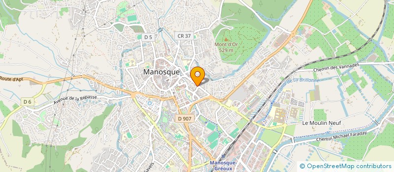 localisation de l'entreprise SCI GLORIA à MANOSQUE