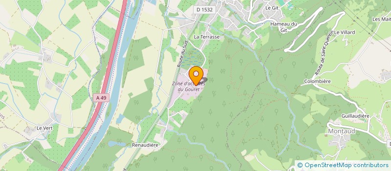 localisation de l'entreprise SCI GLORIA  SAINT-QUENTIN-SUR-ISERE