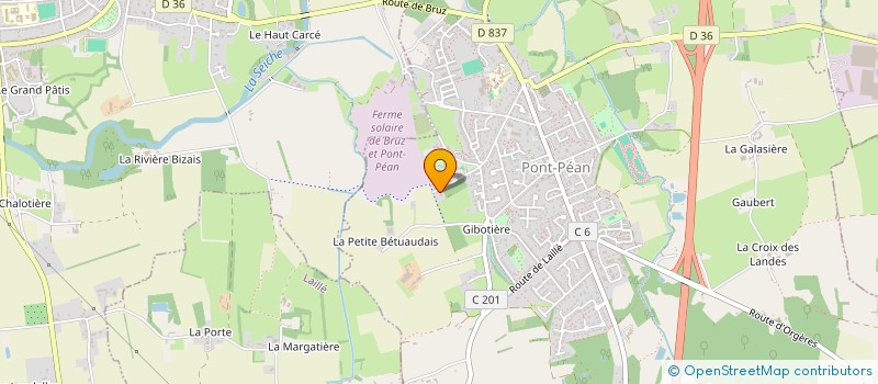 localisation de l'entreprise SCI GLORIES  PONT-PEAN