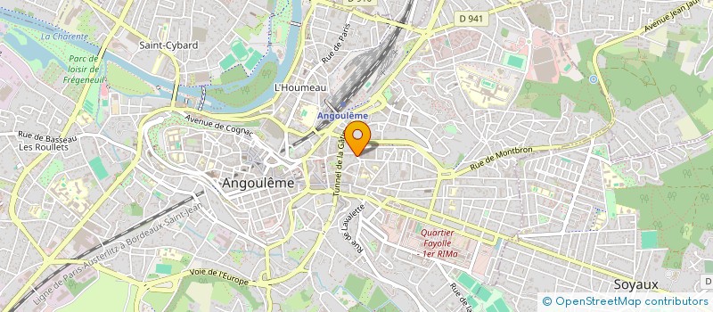 localisation de l'entreprise SCI GLOXYBULE à ANGOULEME