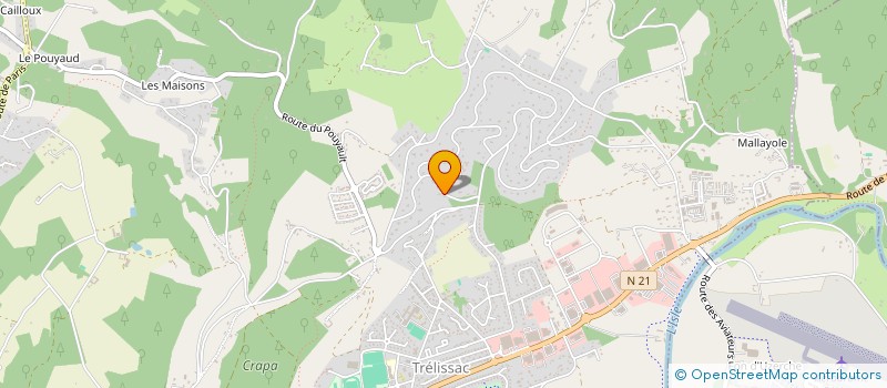 localisation de l'entreprise SCI GLP  TRELISSAC