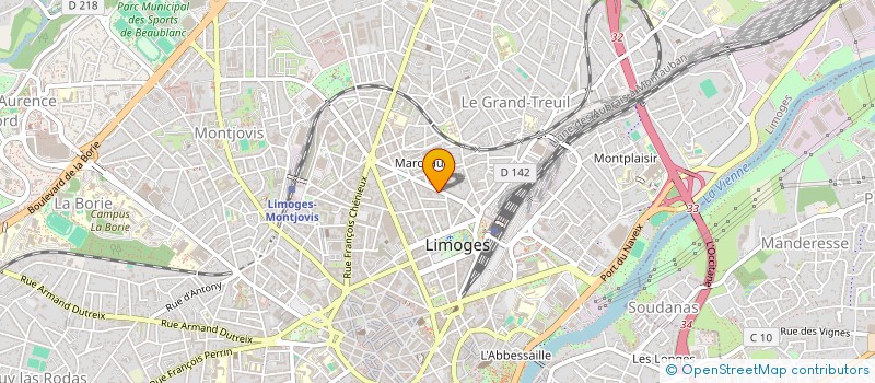 localisation de l'entreprise SCI GLRS à LIMOGES