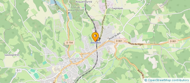 localisation de l'entreprise SCI GLSC  GOURDON