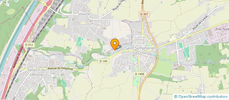 localisation de l'entreprise SCI GLSP LE BOSC  SAINT-SYMPHORIEN-D OZON