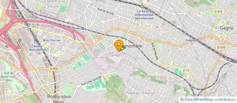 localisation de l'entreprise SCI GLT à VILLEMOMBLE