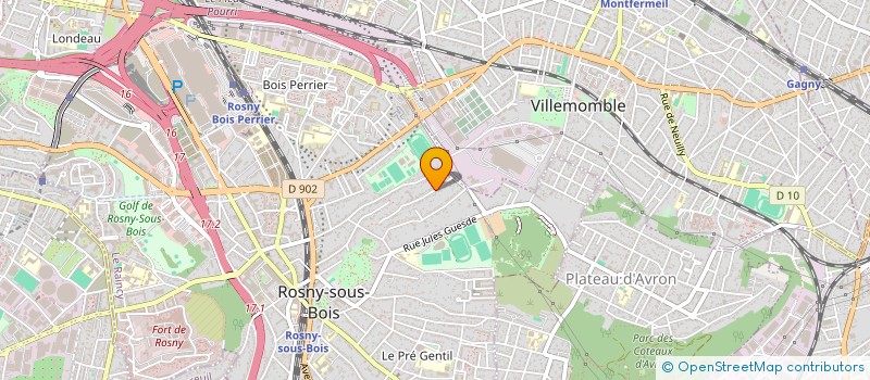 localisation de l'entreprise SCI GLUCK à ROSNY-SOUS-BOIS