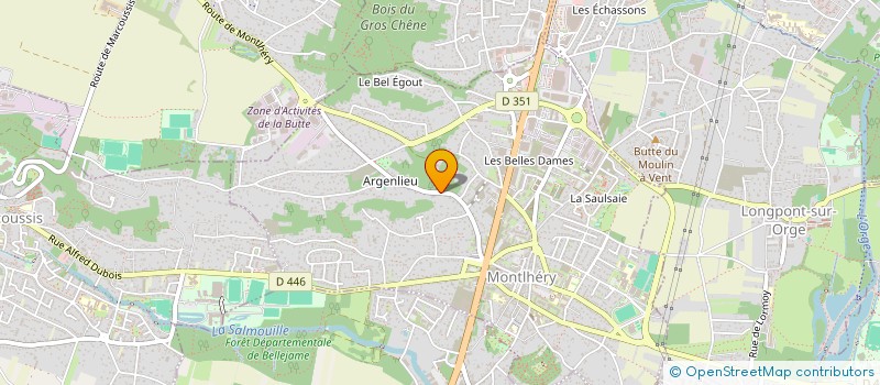 localisation de l'entreprise SCI GLV  MONTLHERY